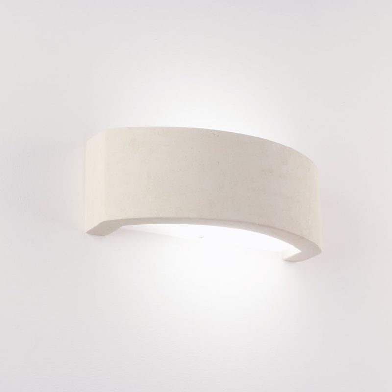 Applique Curvy per muri esterni in pietra leccese