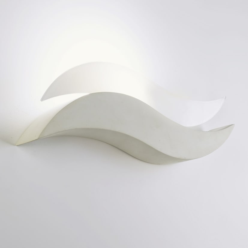 Applique Mare realizzata in vetro e pietra leccese - immagine 2