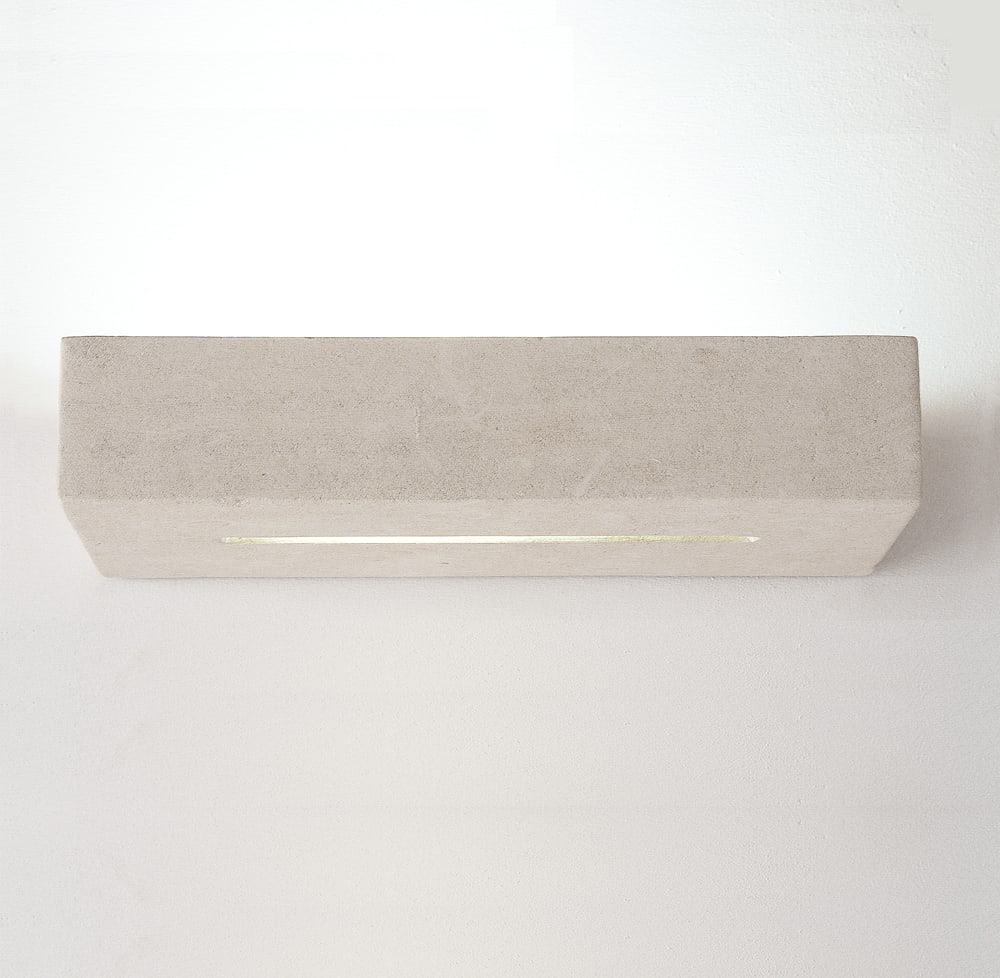 Wall sconce Moderna in pietra leccese with lampholder