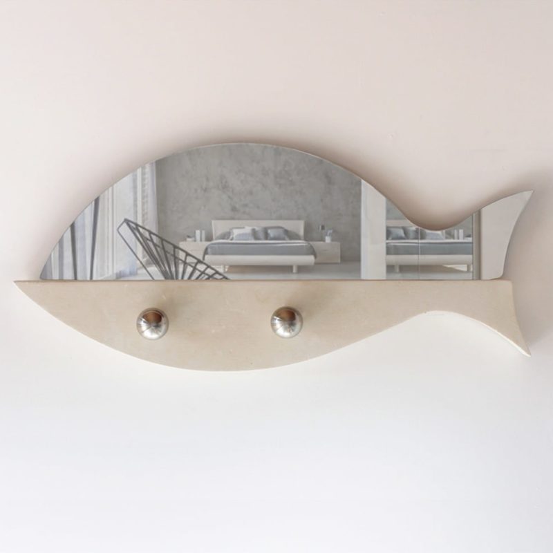 Specchio Fish appendiabiti